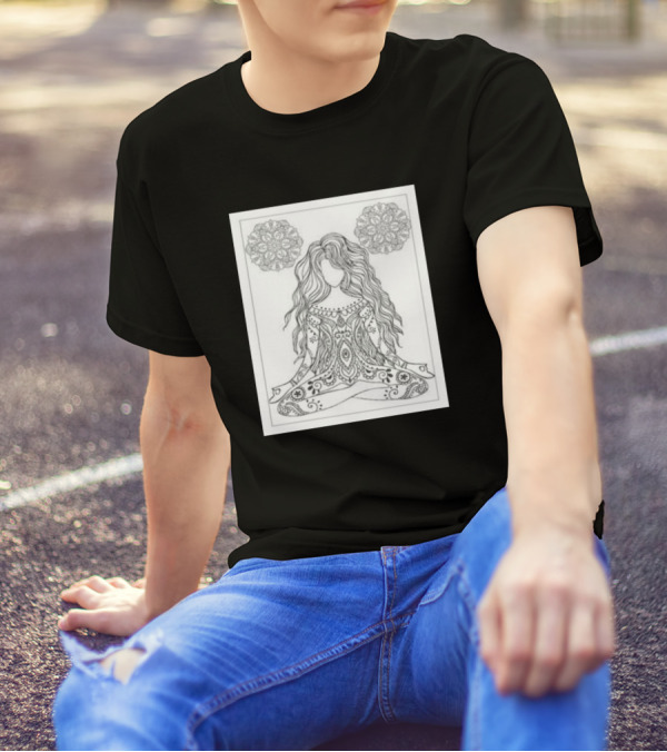 Yoga And Meditation Mandala Serenity T-Shirt