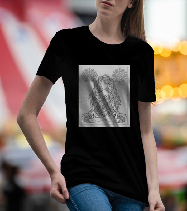 Yoga And Meditation Mandala Serenity T-Shirt