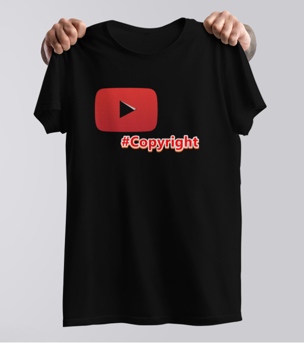 Copyright YouTube Play Button T-Shirt
