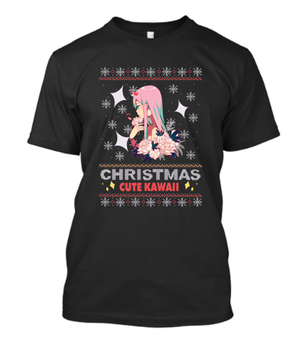 Christmas Cute Kawaii Zero Two UglyAnime And Manga T-Shirt