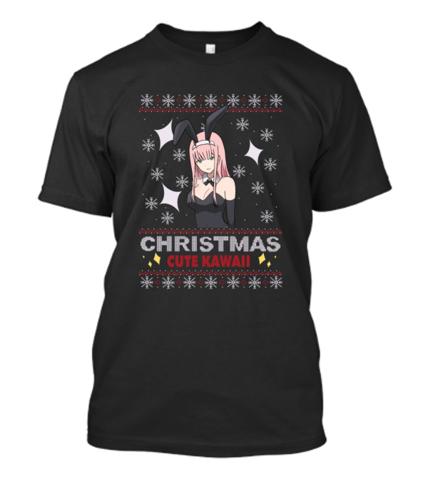 Christmas Cute Kawaii Zero Two UglyBunny Girl T-Shirt