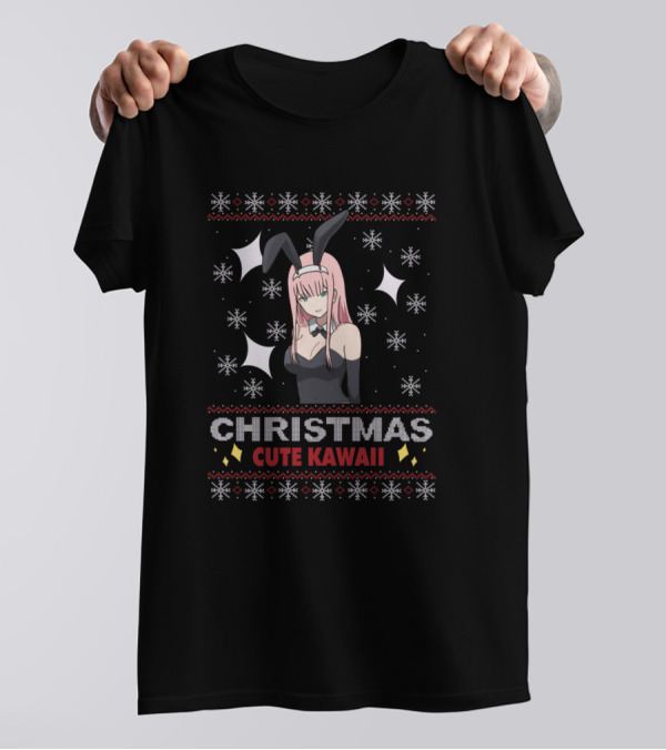 Christmas Cute Kawaii Zero Two UglyBunny Girl T-Shirt