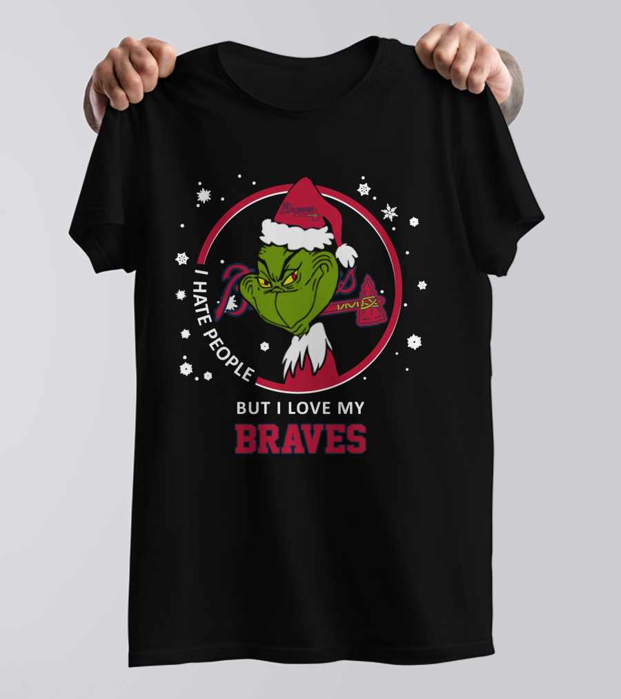 I Hate People But I Love My Braves Atlanta Braves T-Shirt