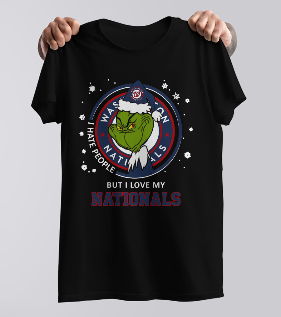 I Hate People But I Love My Nationals Washington Nationals T-Shirt