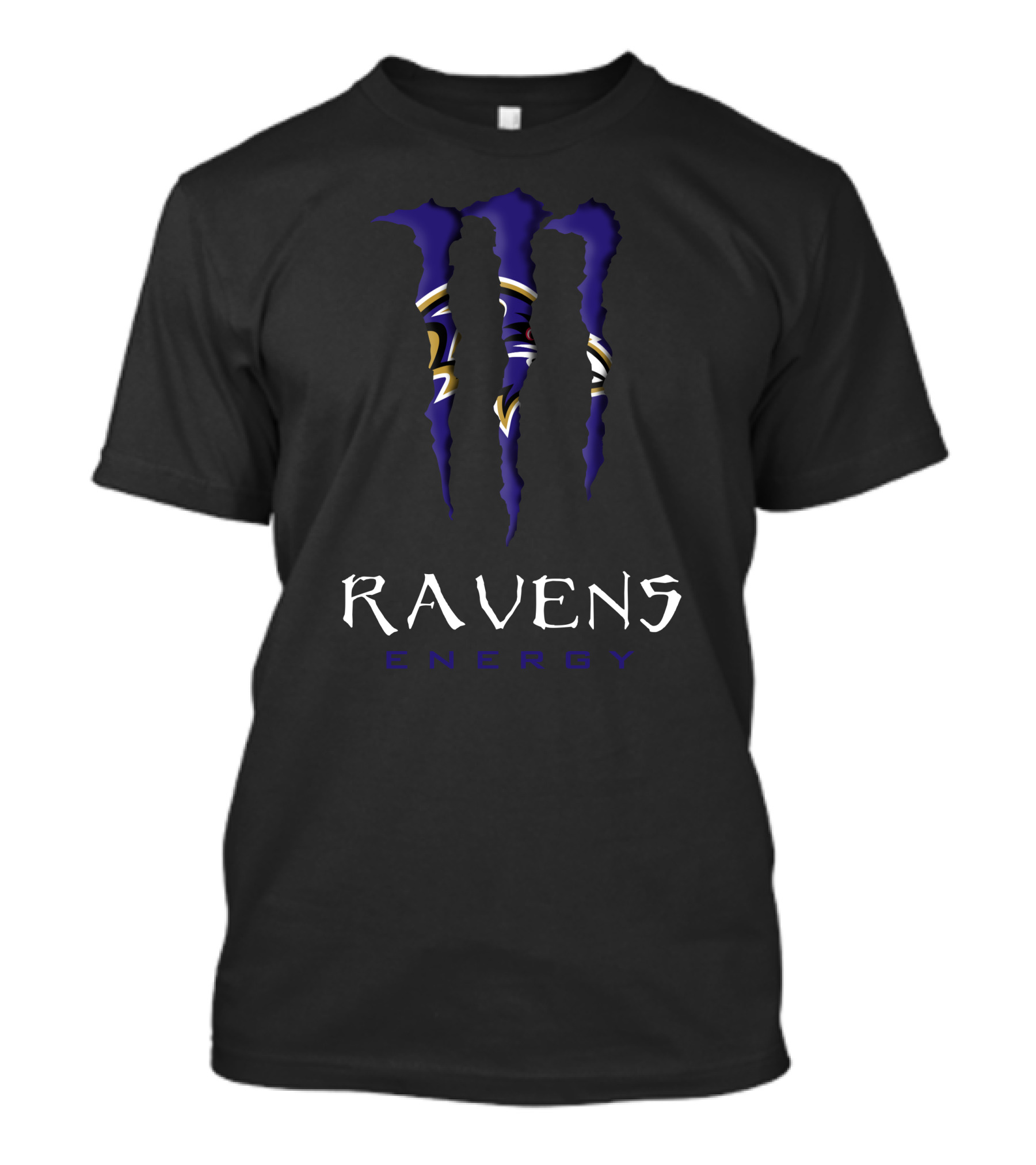 Ravens Energy Claw Marks Nfl03 T-Shirt