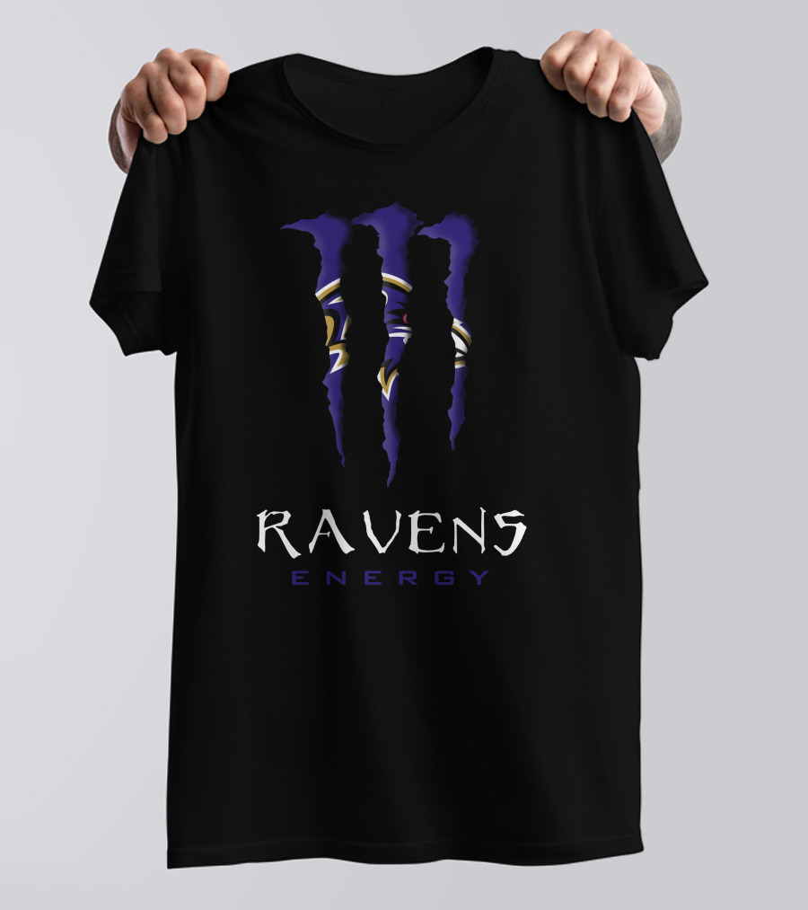 Ravens Energy Claw Marks Nfl03 T-Shirt