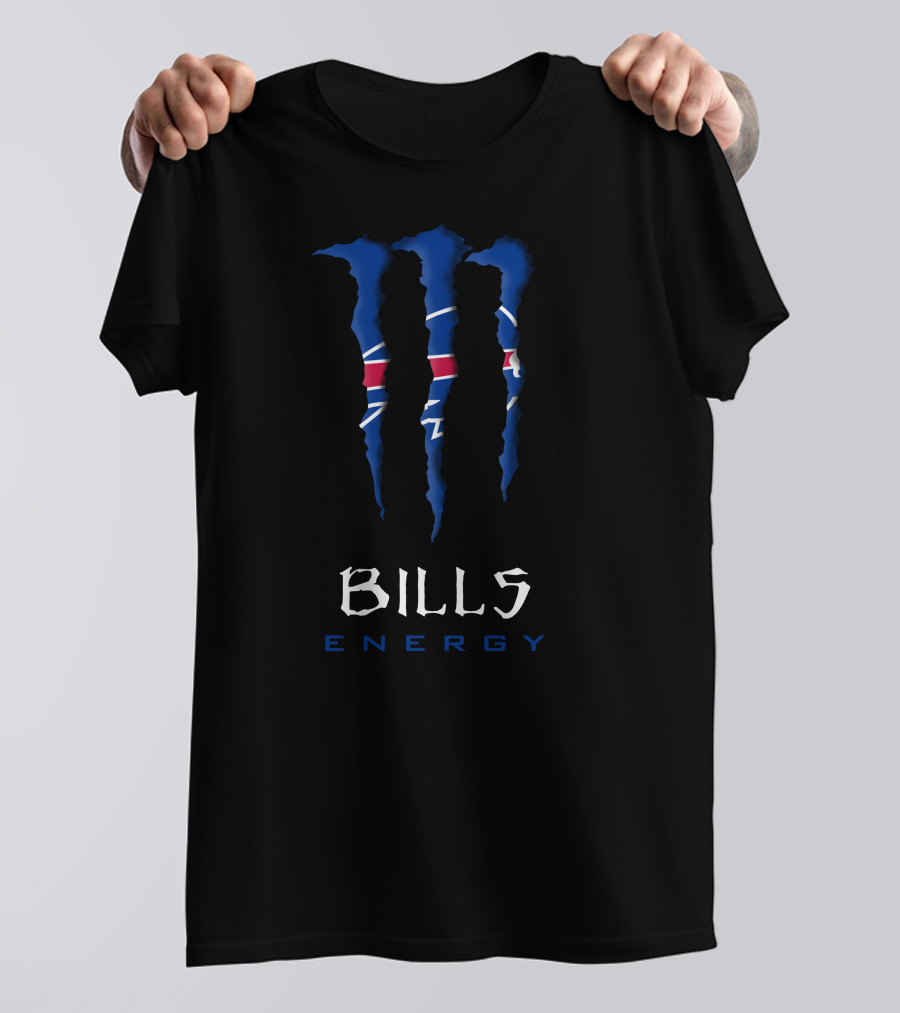 Buffalo Bills Energy Nfl Monster Claw T-Shirt