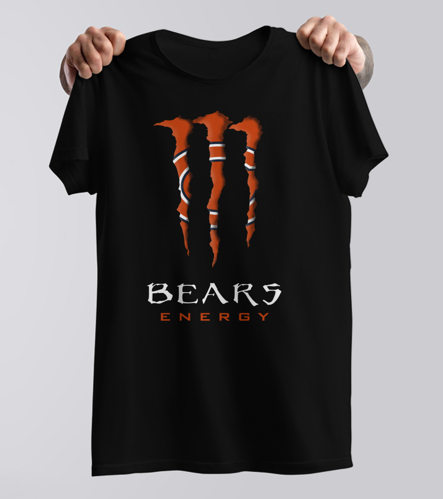 Chicago Bears Energy Monster Claw Mark T-Shirt