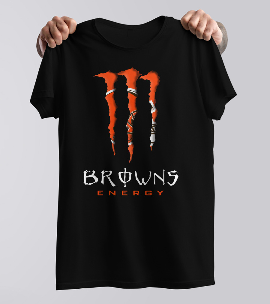 Browns Energy Nfl08 Monster Claw Marks T-Shirt