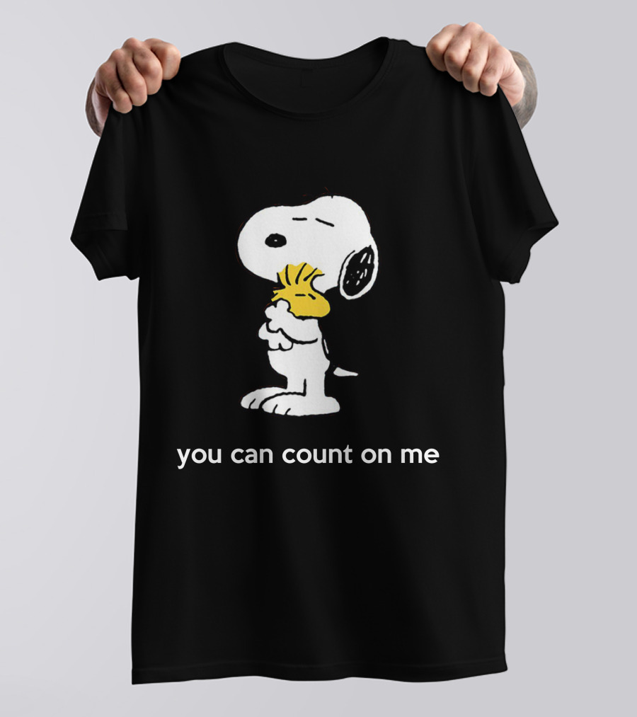 Snoopy And Woodstock You Can Count On Me Hug T-Shirt