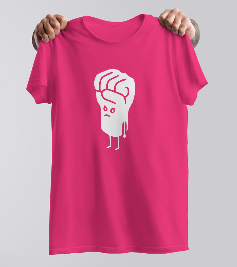 Tumindig By Linya-Linya Saab Fist Character On Pink Background T-Shirt