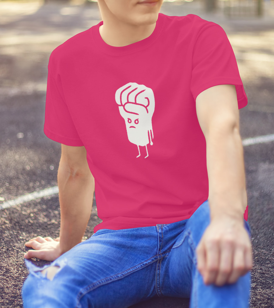 Tumindig By Linya-Linya Saab Fist Character On Pink Background T-Shirt