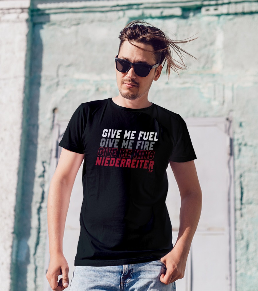 Give Me Fuel Fire Nino Niederreiter NHLPA T-Shirt