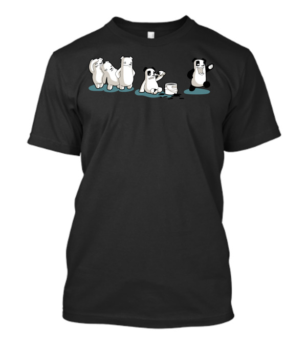 I Just Wanna Be A Panda Painting Transformation T-Shirt