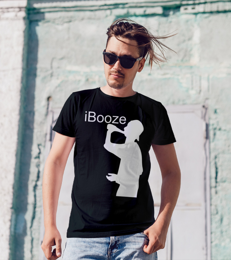 IBooze Drinking Silhouette T-Shirt