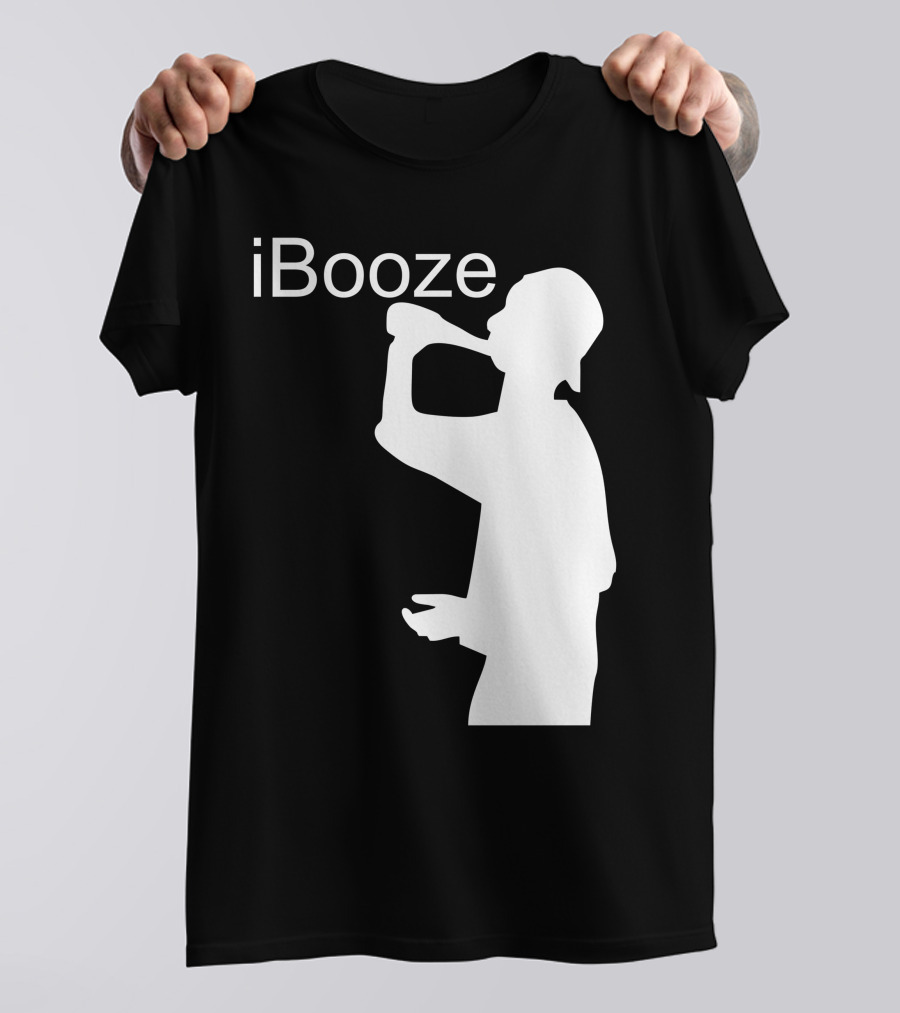 IBooze Drinking Silhouette T-Shirt