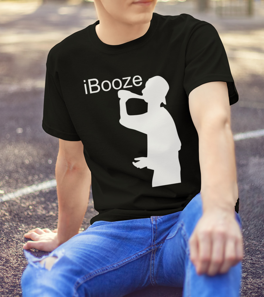IBooze Drinking Silhouette T-Shirt