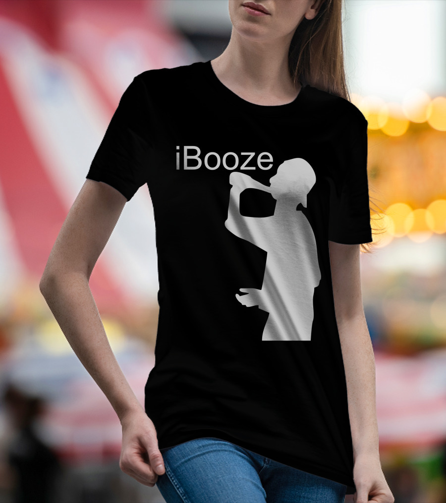 IBooze Drinking Silhouette T-Shirt