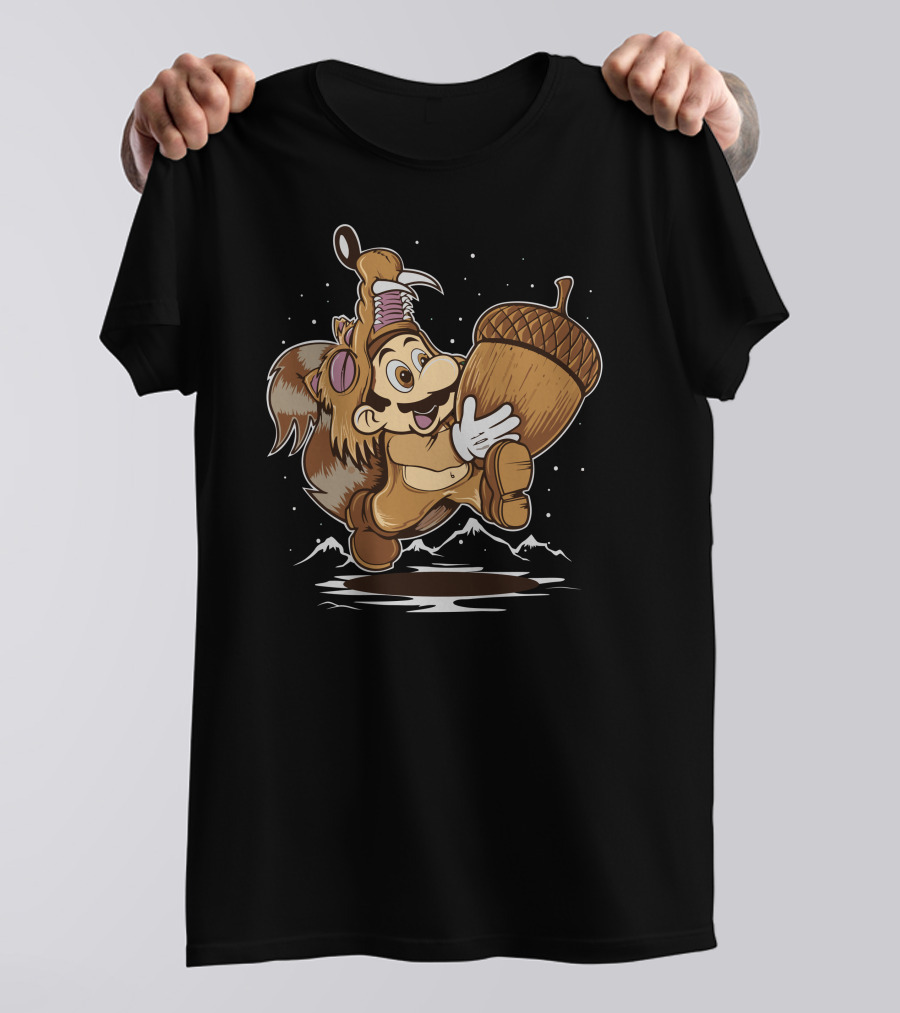 Ice Bros Mario Acorn Scrat Crossover Adventure T-Shirt