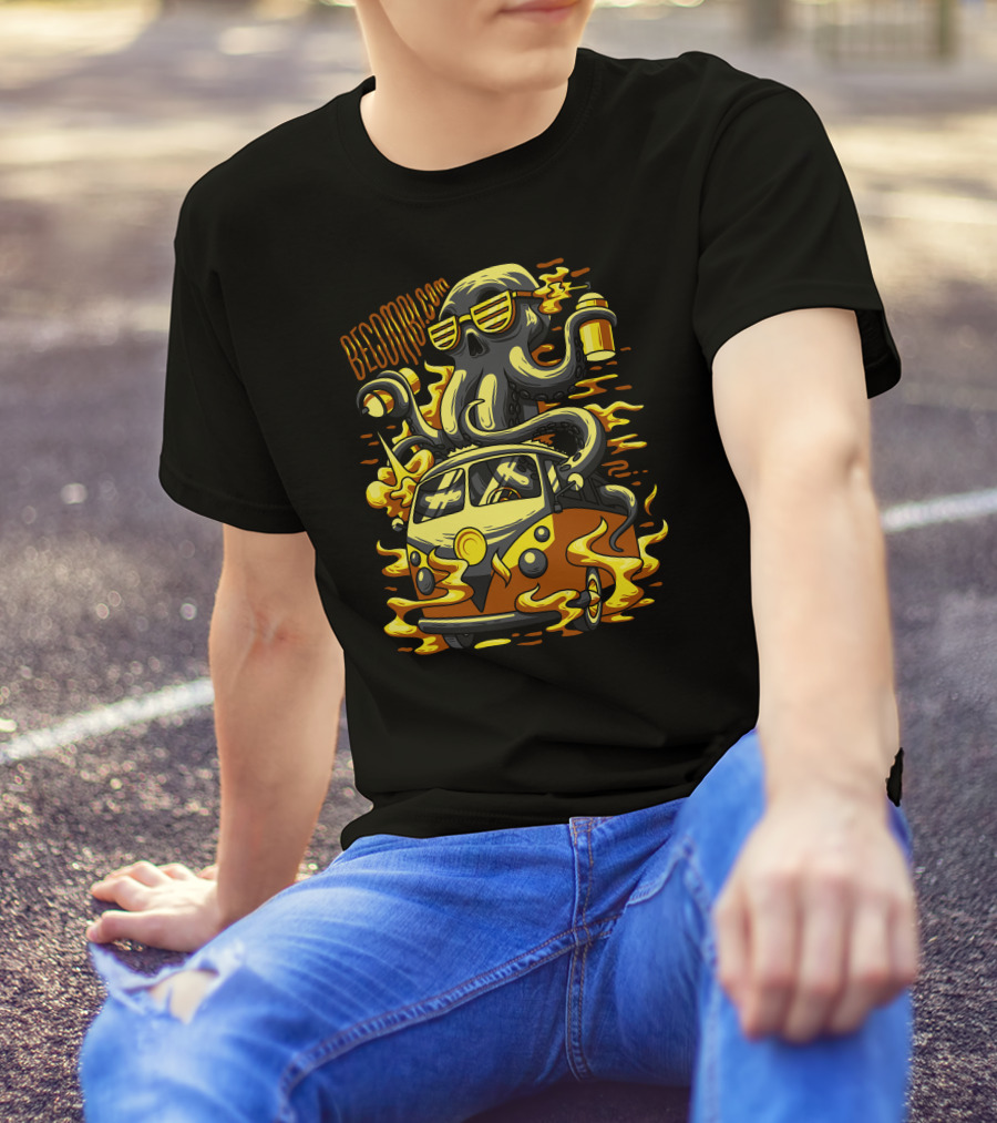 BECOMBECOMM Iconanggatantama Octopus Van T-Shirt