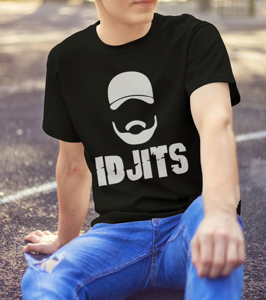 Idjits Trucker Hat Beard T-Shirt
