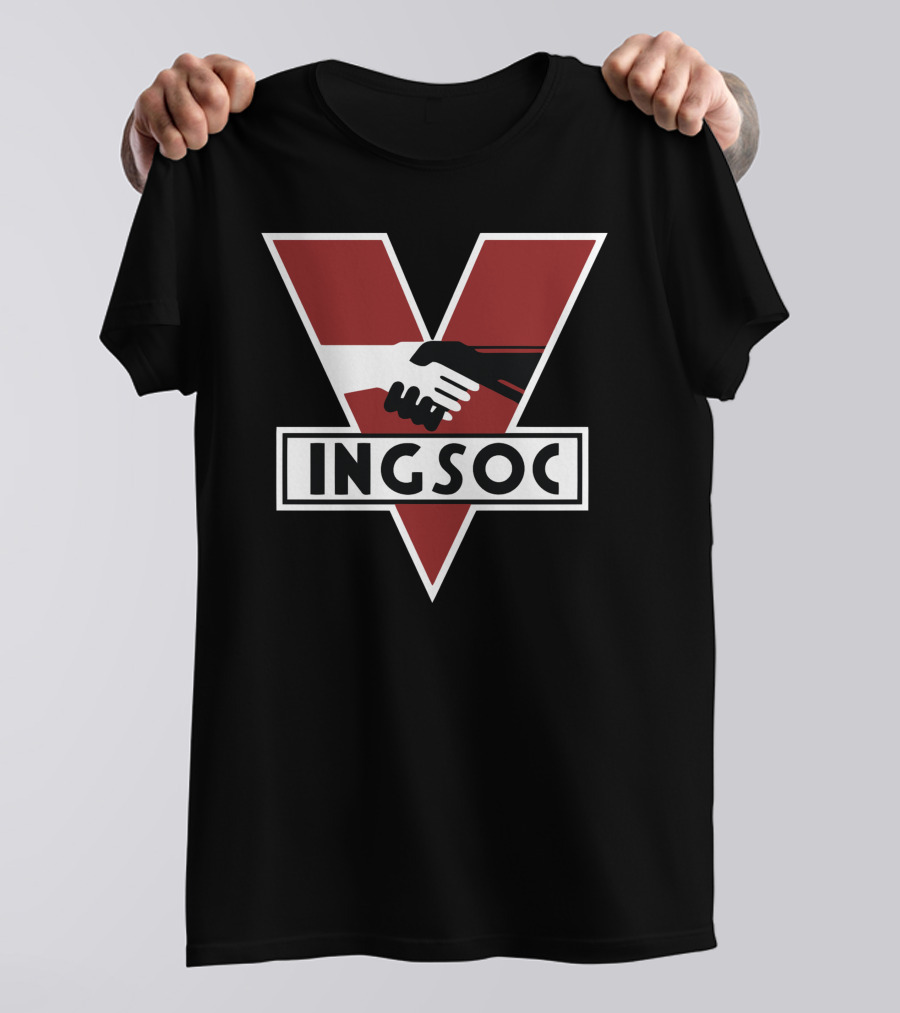 Ingsoc V Symbol George Orwell 1984 Dystopian Novel T-Shirt