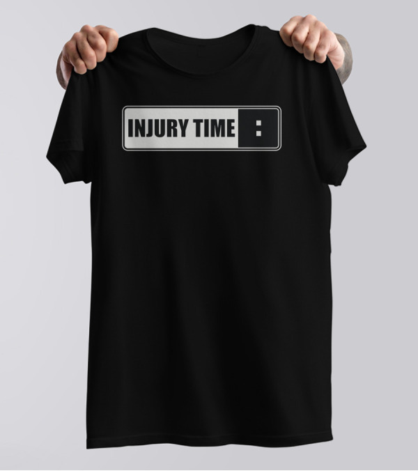INJURY TIME Soccer Match Digital Clock T-Shirt