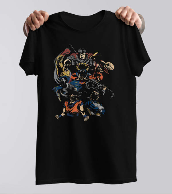 Invincible Anime Team Superhero Legends Unite T-Shirt