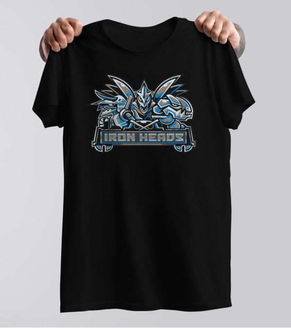 Iron Heads Futuristic Armored Warrior T-Shirt