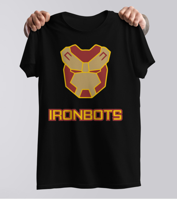 IRONBOTS Robot Mask Emblem T-Shirt