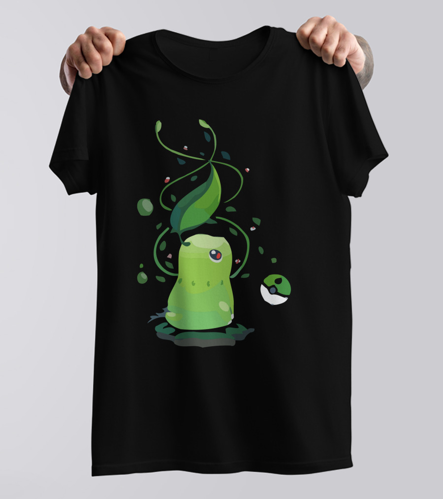 Pokémon Leaf Chikorita Poké Ball T-Shirt