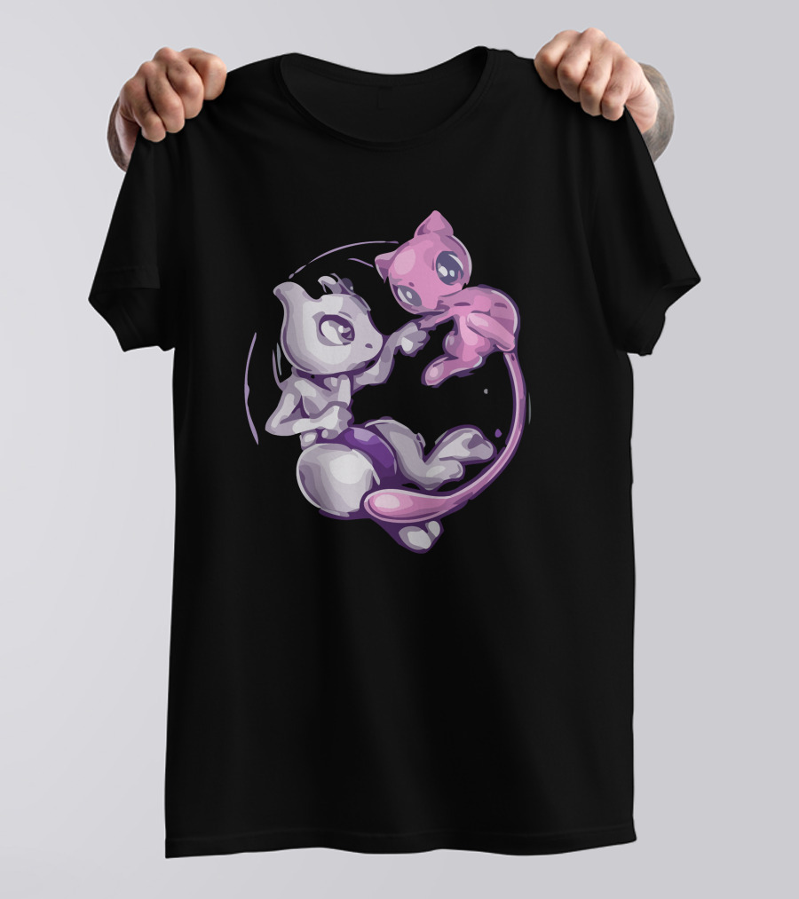 Mew And Mewtwo Pokémon Connection T-Shirt