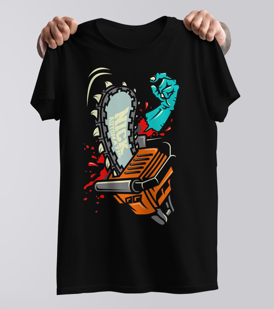 Nick Autobot Chainsaw Fist T-Shirt