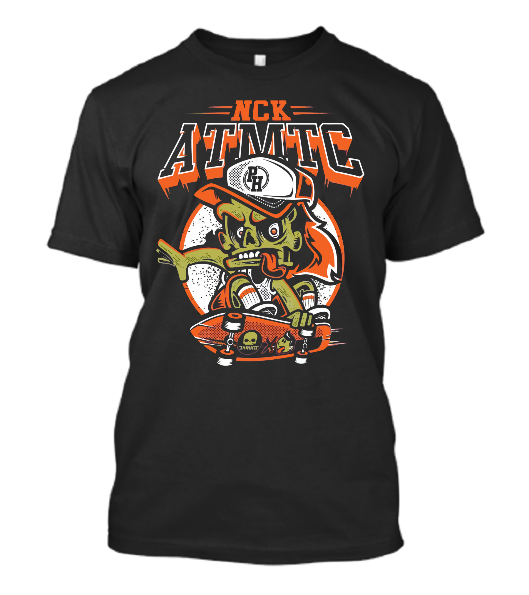 NCK ATMT Zombie Skateboarder With Cap And Graffiti T-Shirt