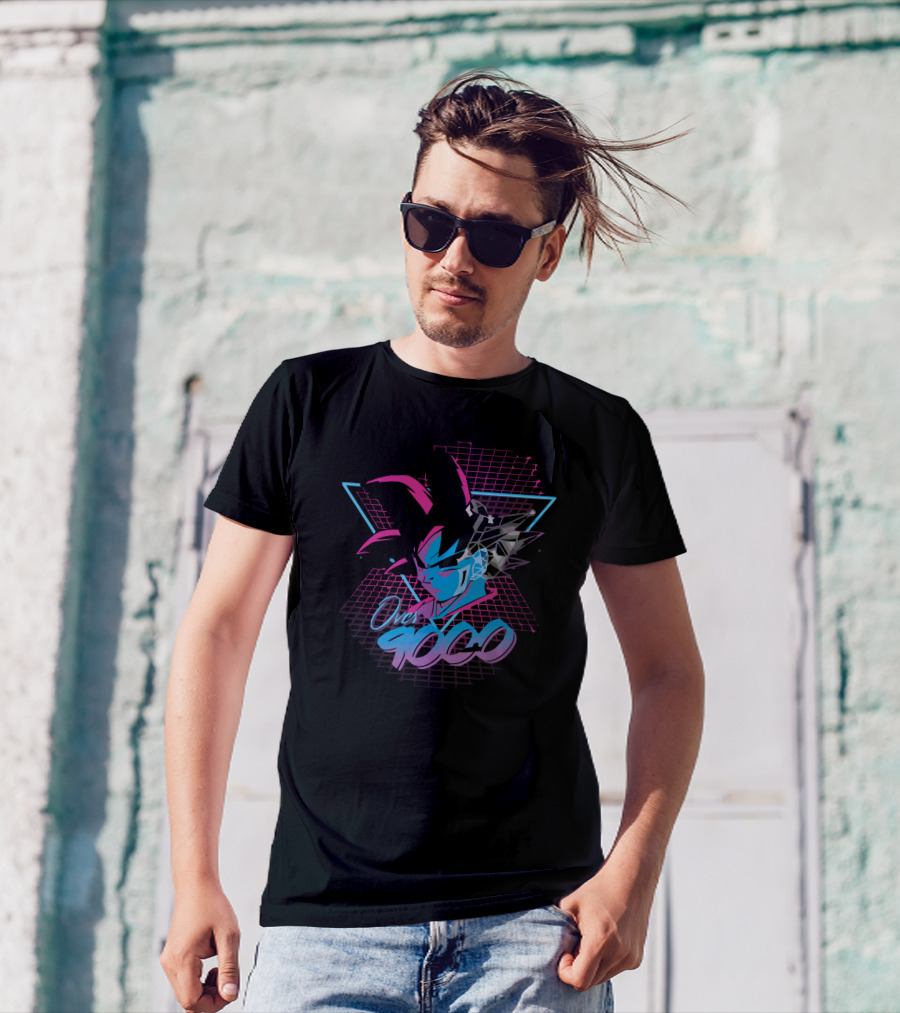 Dragon Ball Z Over 9000 Goku Neon T-Shirt