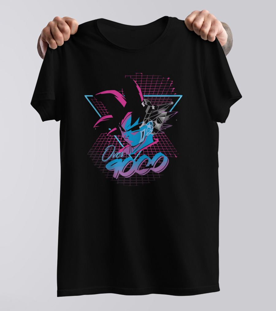 Dragon Ball Z Over 9000 Goku Neon T-Shirt