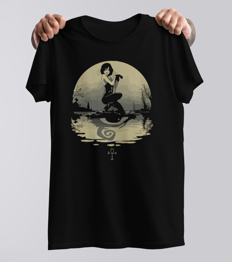 Sailing With Death Ankh Reflection Egyptian Symbol Mystique T-Shirt