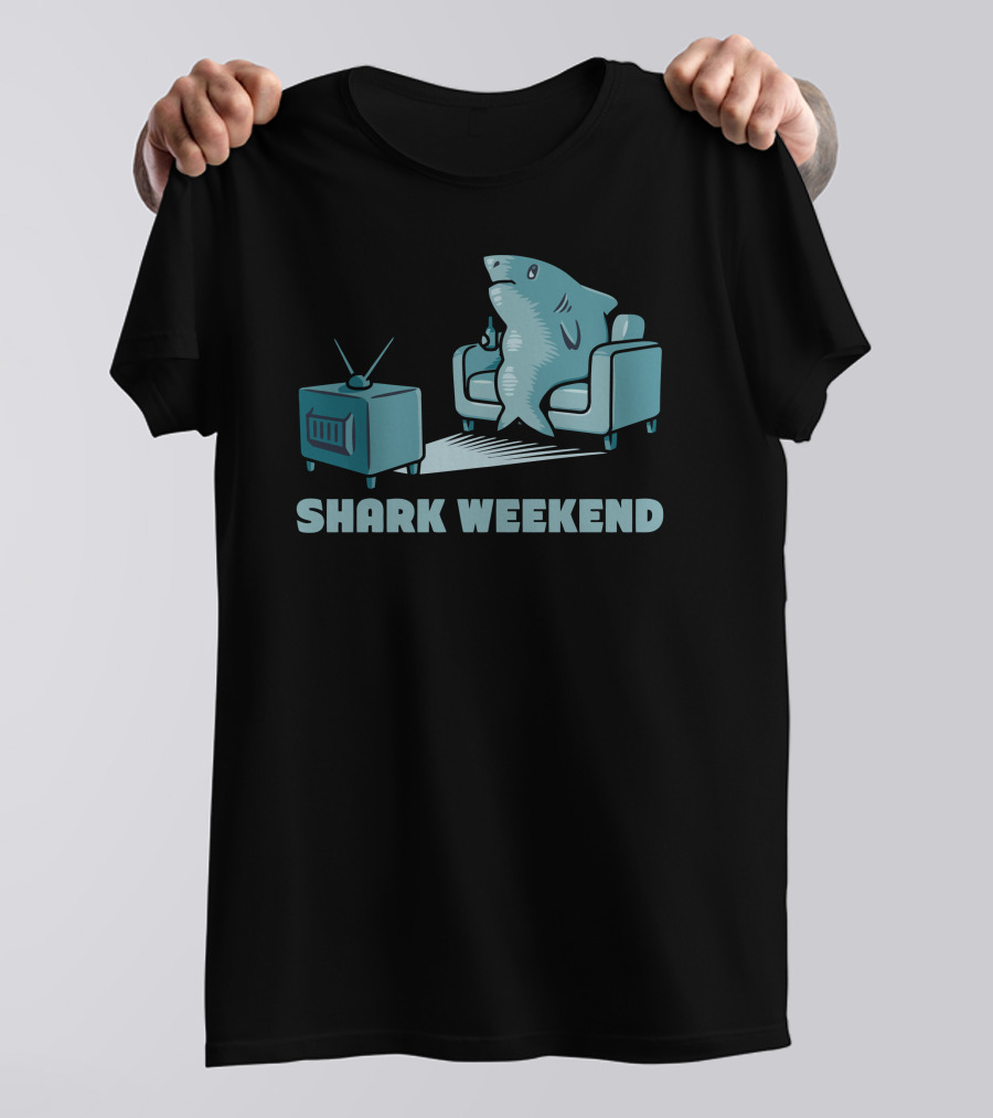 Shark Weekend TV Couch Relaxation T-Shirt