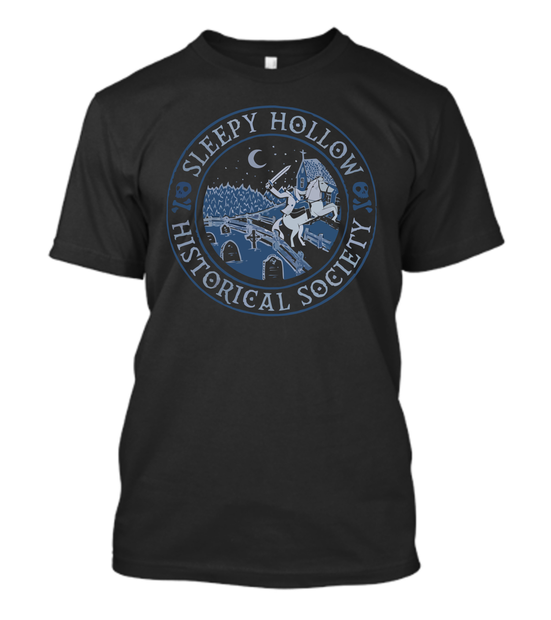 Sleepy Hollow Historical Society Headless Horseman Night Scene T-Shirt