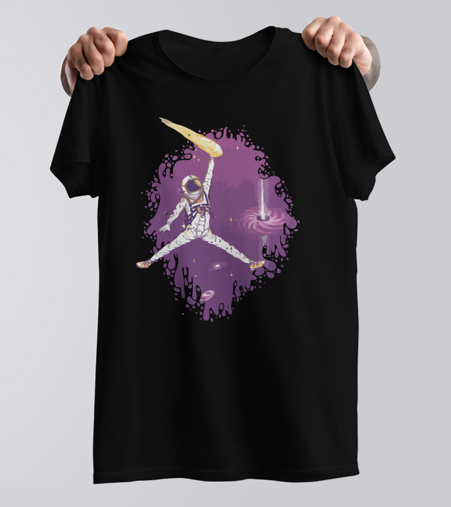 Space Jam Astronaut Jumping Through Cosmos T-Shirt