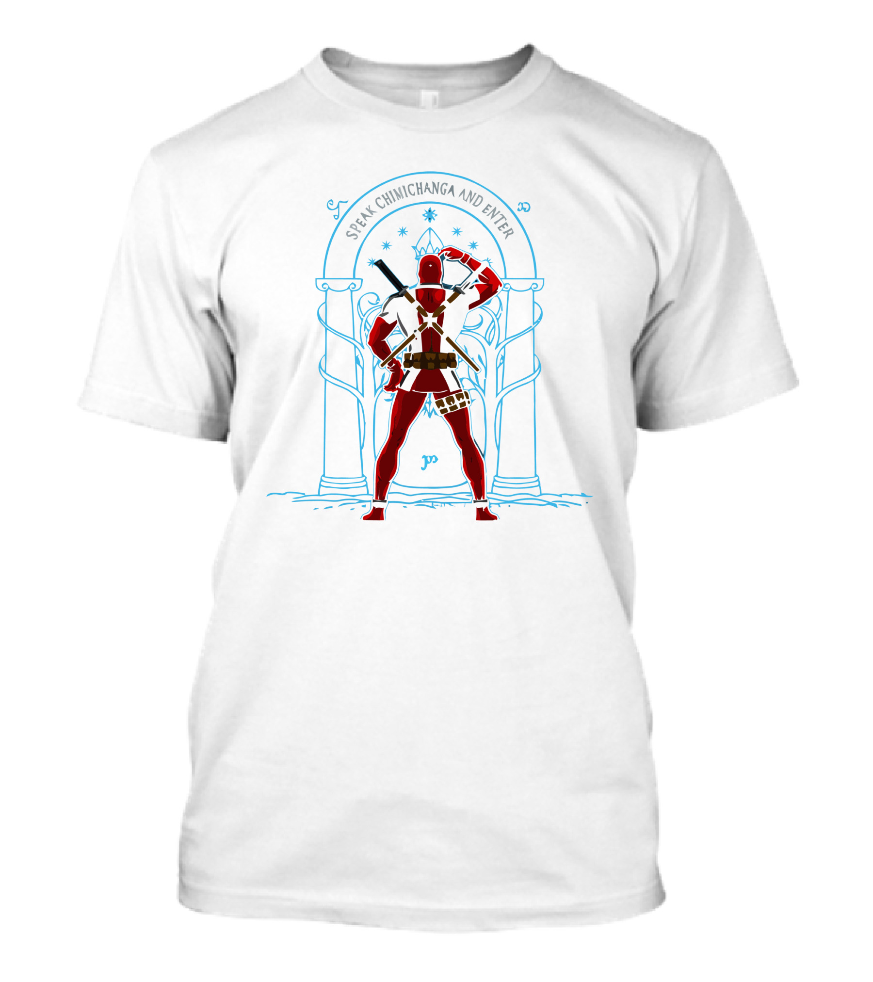 Deadpool Speak Chimichanga And Enter Portal Adventure T-Shirt