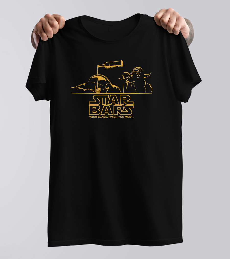 Star Bars Your Glass Finish You Must Yoda Jedi Master T-Shirt