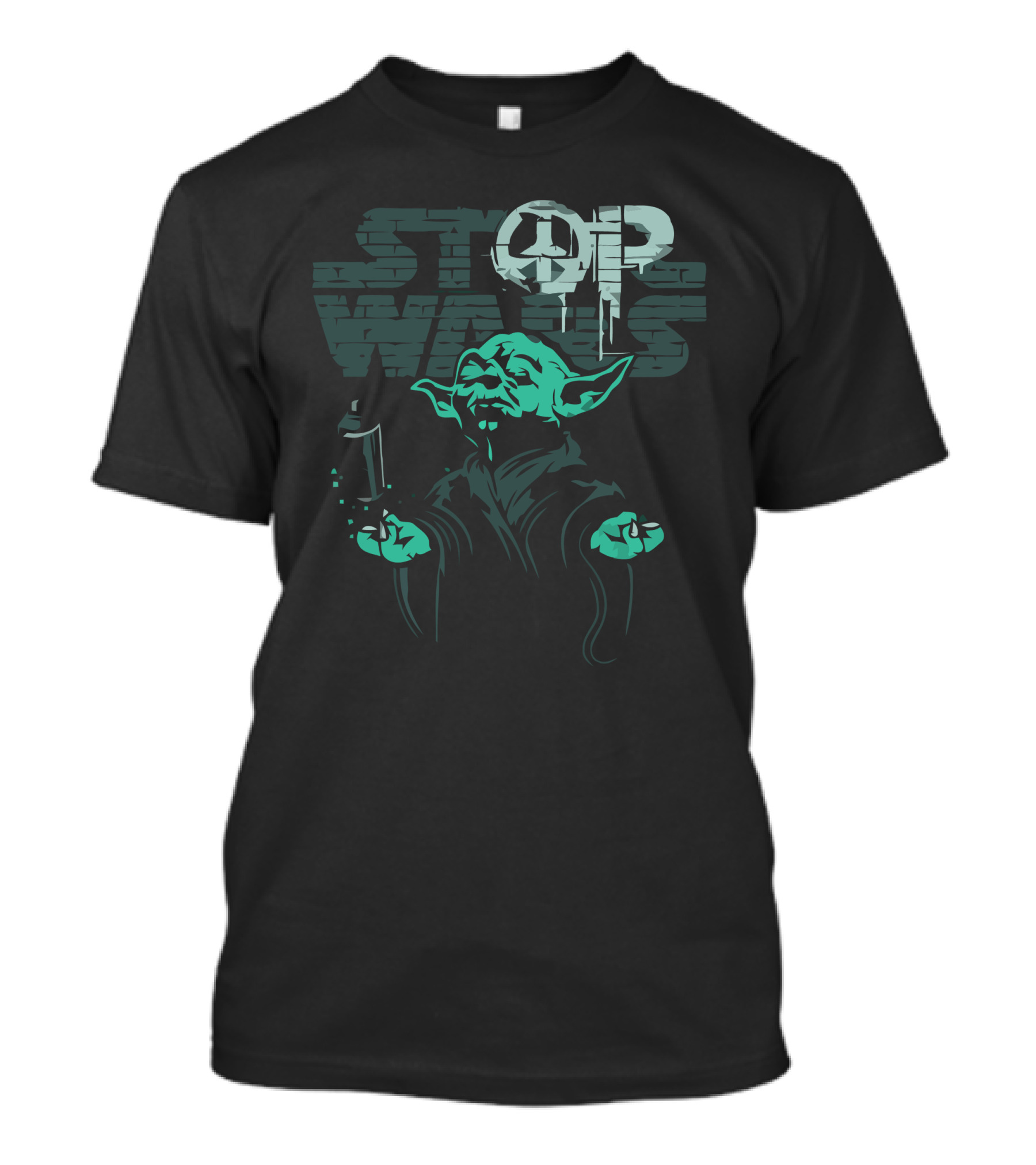 Stop Wars Jedi With Syringe Peace T-Shirt