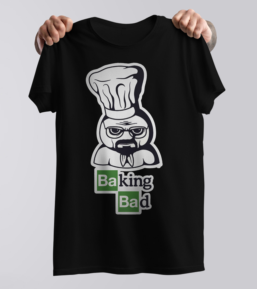 Heisenberg Baking Bad Chef Hat Green Blocks T-Shirt