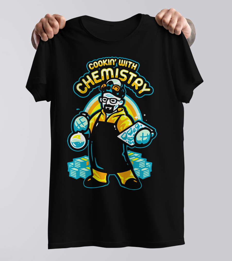 Cookin' With Chemistry Heisenberg Beakers And Cash T-Shirt