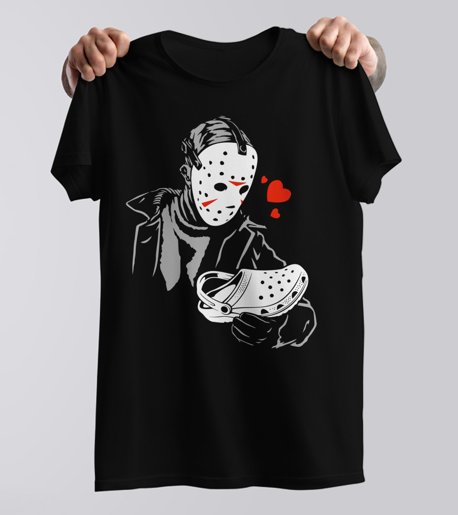 Jason Voorhees Heart Crocs T-Shirt