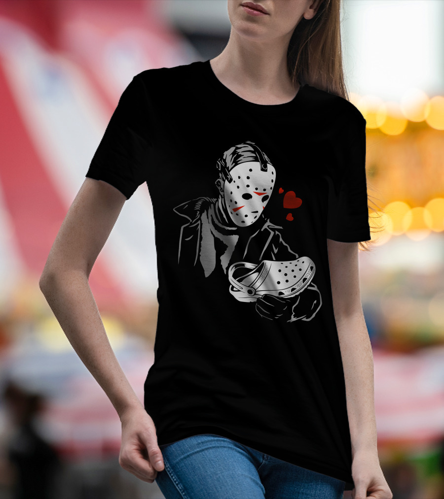 Jason Voorhees Heart Crocs T-Shirt