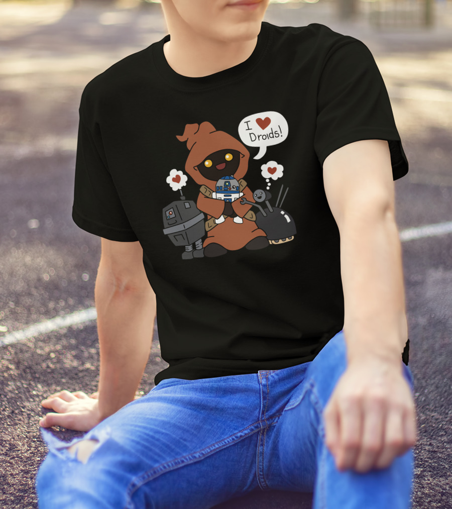 Jawas Love I Heart Droids T-Shirt