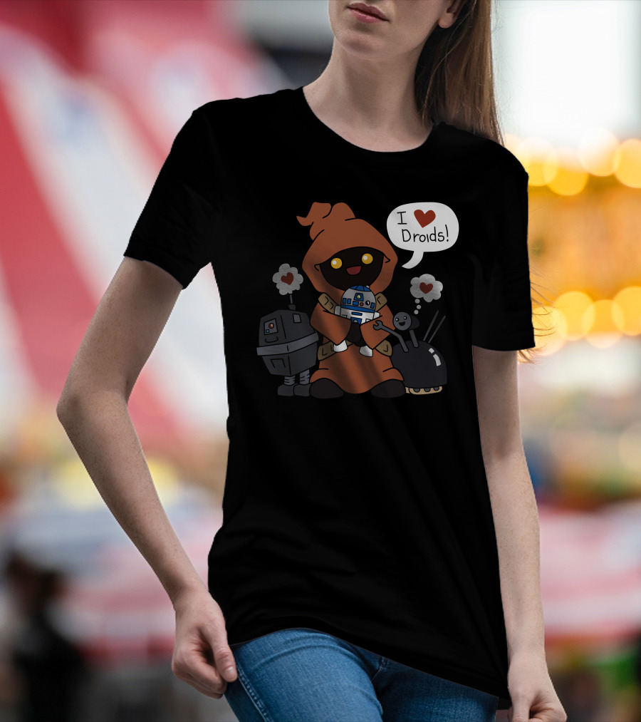 Jawas Love I Heart Droids T-Shirt