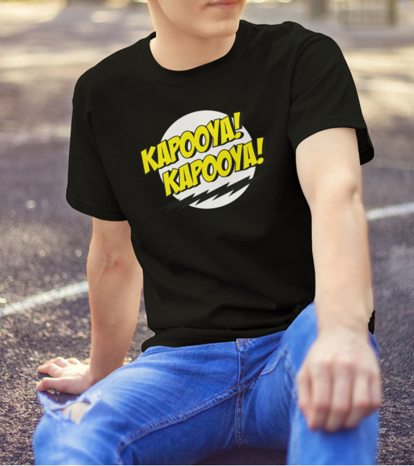 KAPOOYA KAPOOYA Comic Style Text With Lightning Bolts T-Shirt